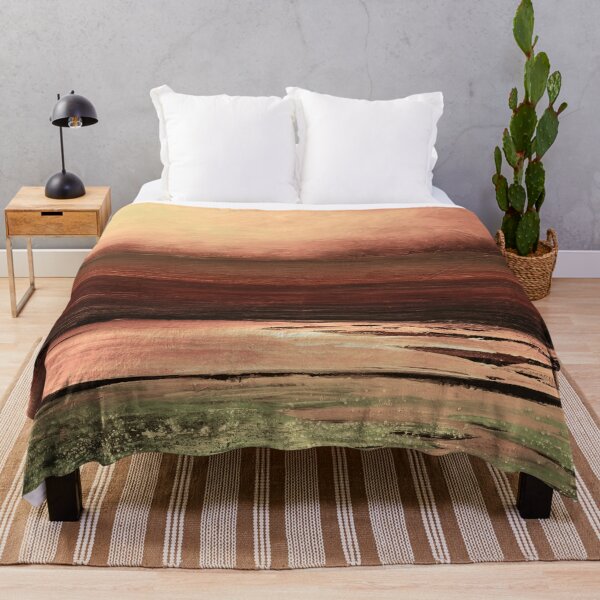 Item preview, Julia Di Sano - PROMISE OF TOMORROW 4 RUST RED GREEN ABSTRACT LANDSCAPE designed and sold by EbiEmporium.