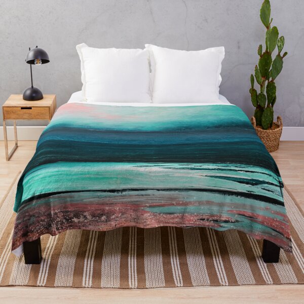 Item preview, Julia Di Sano - PROMISE OF TOMORROW 8 EMERALD GREEN PEACH COASTAL BEACH SEA LANDSCAPE designed and sold by EbiEmporium.