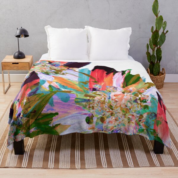 Item preview, Julia Di Sano - LUSH BOTANICAL 1 TROPICAL FLORAL ABSTRACT FLOWERS PAINTING designed and sold by EbiEmporium.
