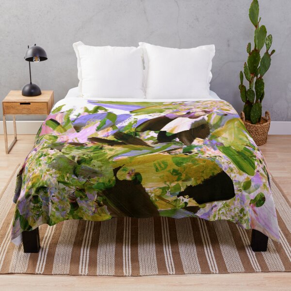 Item preview, Julia Di Sano - LUSH BOTANICAL 2 SPRING FLORAL ABSTRACT FLOWERS PAINTING designed and sold by EbiEmporium.