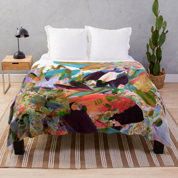 Item preview, Julia Di Sano - LUSH BOTANICAL 2 TROPICAL FLORAL ABSTRACT FLOWERS PAINTING designed and sold by EbiEmporium.