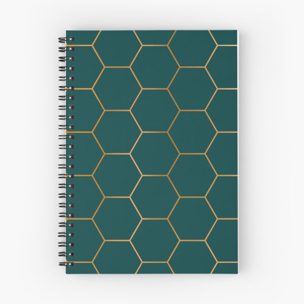 Item preview, Dark green and golden honeycomb designed and sold by GeoFormsArt.