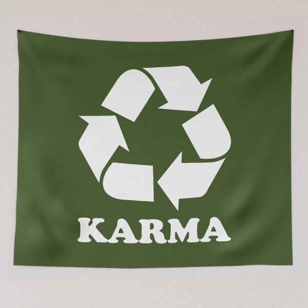 Item preview, Karma Recycle - Earth Green designed and sold by johnta17.