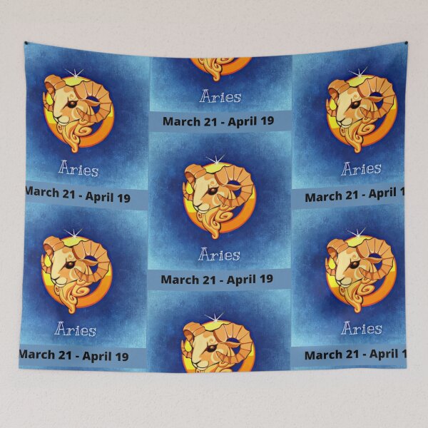 Item preview, aries march birthday zodiac horoscope designed and sold by LGMmugsdesign.