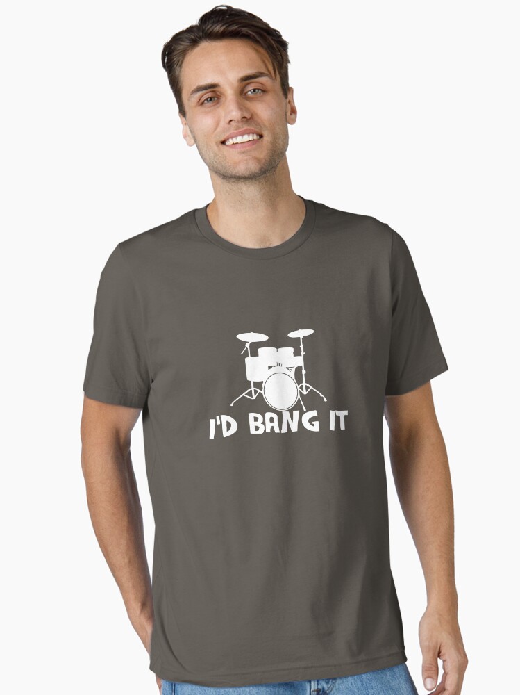 Thumbnail 2 of 7, Essential T-Shirt, I'd Bang It designed and sold by TeesBox.