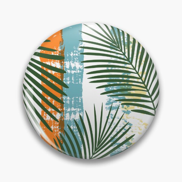 Item preview, 'Palm fronds over stripes ' designed and sold by MARYMAXMAC.