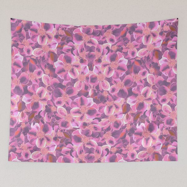 Item preview, Lots of flowers - powder pink designed and sold by WzoryOzdobne.