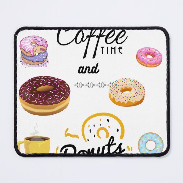 Item preview, coffee time and donuts designed and sold by LGMmugsdesign.