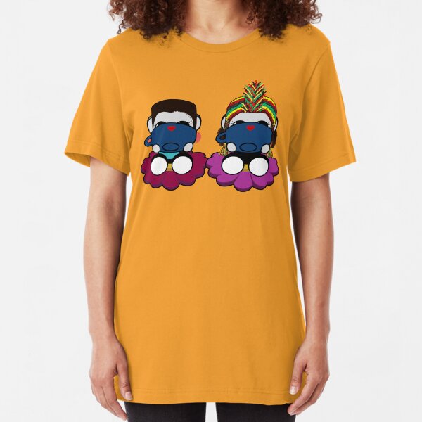 Naka Do & Oyo Yo Sips Tea Party Series (Sipping) Slim Fit T-Shirt