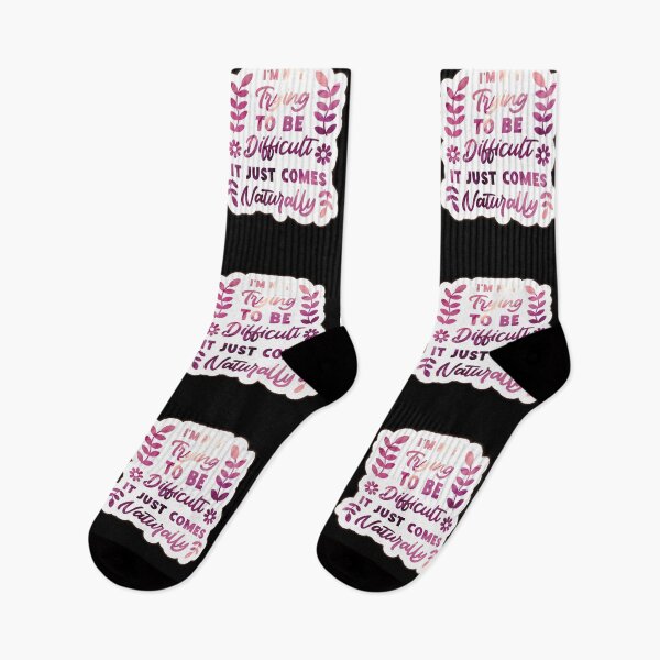 Item preview, I'm Not Trying To Be Difficult It Just Comes Naturally Funny Saying designed and sold by mohalaz.