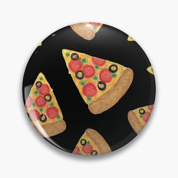 Artikelvorschau, Pizzamuster Schwarz entworfen und verkauft von Julie Erin Designs.