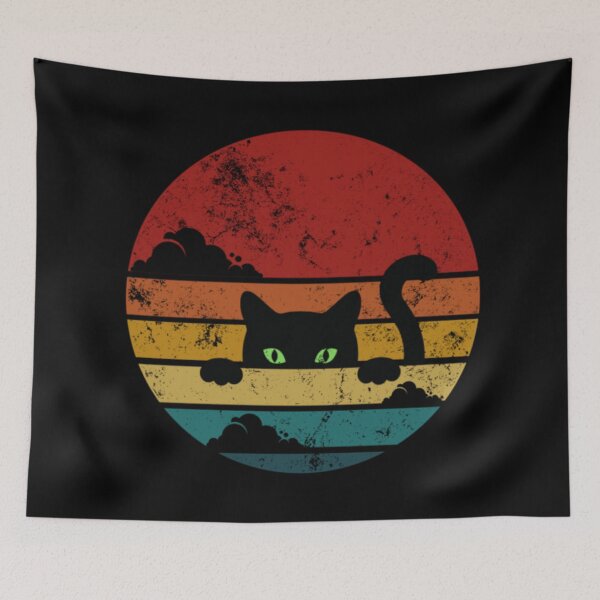 Item preview, Retro Funny Cat designed and sold by Turkdesigner.