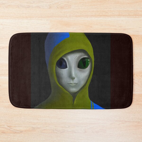 Item preview, 'Alien wearing green blue hoody ' designed and sold by MARYMAXMAC.