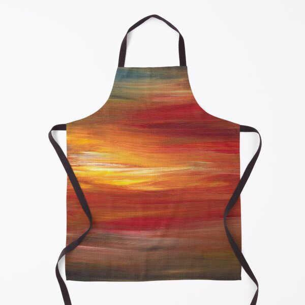 Item preview, COLOR INTOXICATION 1 Colorcul Bold Deep Garnet Crimson Red Yellow Black Sunrise Sunset Ombre Abstract Acrylic Painting designed and sold by EbiEmporium.