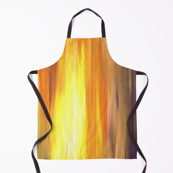 Item preview, IRRADIATED YELLOW Colorful Fine Art Sunshine Yellow Warm Gold Orange Violet Modern Abstract Acrylic Painting designed and sold by EbiEmporium.