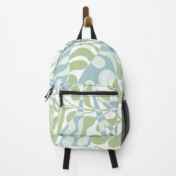 Item preview, Liquid retro abstract Pattern with Blue and Green foliage designed and sold by Dominiquevari.