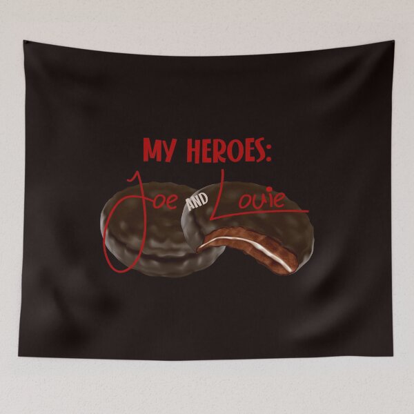 Item preview, My Heroes: Joe & Louie - Dark Chocolate Background designed and sold by PawsitiveMum.