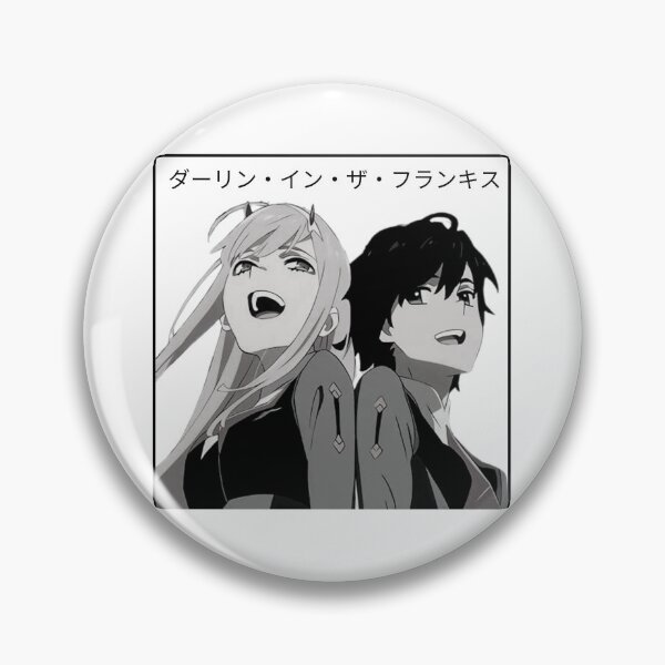 Item preview, Darling in the Franxx - Zero Two and Hiro - B&W designed and sold by tangelos.