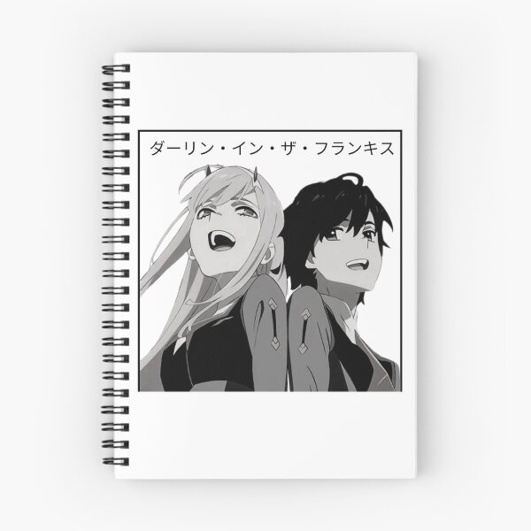 Item preview, Darling in the Franxx - Zero Two and Hiro - B&W designed and sold by tangelos.