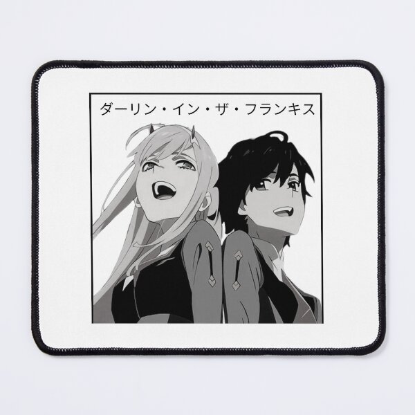 Item preview, Darling in the Franxx - Zero Two and Hiro - B&W designed and sold by tangelos.