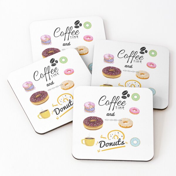 Item preview, coffee time and donuts designed and sold by LGMmugsdesign.