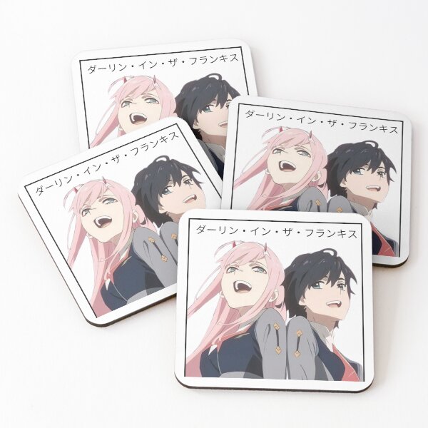 Item preview, Darling in the Franxx - Zero Two and Hiro - Colored - Sakura Scene designed and sold by tangelos.