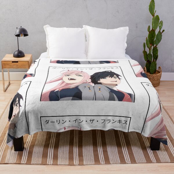Item preview, Darling in the Franxx - Zero Two and Hiro - Colored - Sakura Scene designed and sold by tangelos.