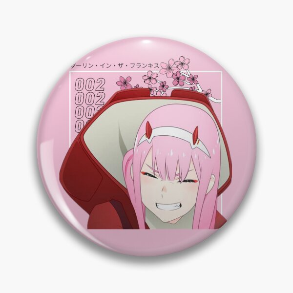 Item preview, Darling in the Franxx - Zero Two and Sakuras - Colored (LIGHT PINK) designed and sold by tangelos.