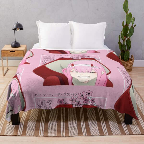 Item preview, Darling in the Franxx - Zero Two and Sakuras - Colored (LIGHT PINK) designed and sold by tangelos.