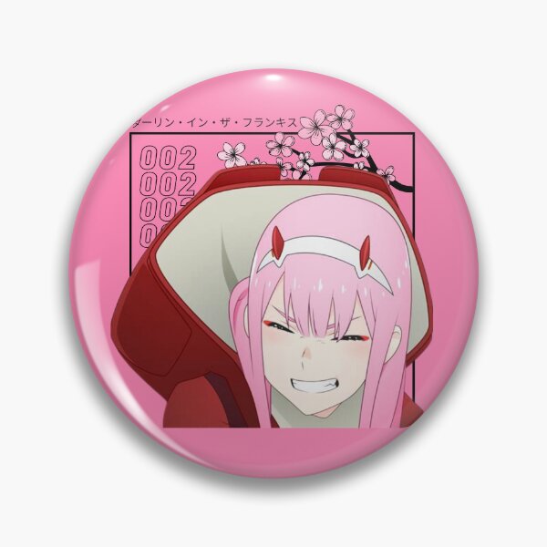 Item preview, Darling in the Franxx - Zero Two and Sakuras - Colored (HOT PINK) designed and sold by tangelos.
