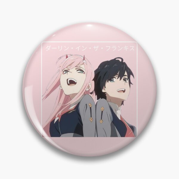 Item preview, Darling in the Franxx - Zero Two and Hiro - Colored - Sakura Scene (LIGHT PINK) designed and sold by tangelos.