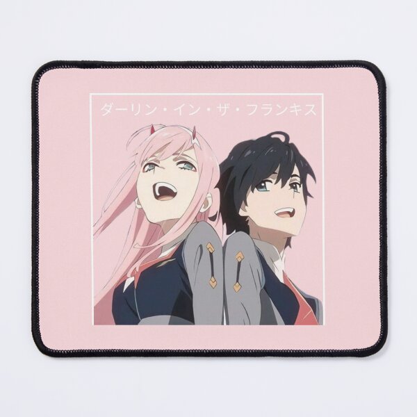 Item preview, Darling in the Franxx - Zero Two and Hiro - Colored - Sakura Scene (LIGHT PINK) designed and sold by tangelos.