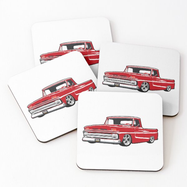 Item preview, Red 60s C Truck Lowered designed and sold by CoolRide.