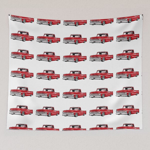 Item preview, Red 60s C Truck Lowered designed and sold by CoolRide.