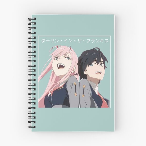 Item preview, Darling in the Franxx - Zero Two and Hiro - Colored - Sakura Scene (BLUE/GREEN) designed and sold by tangelos.