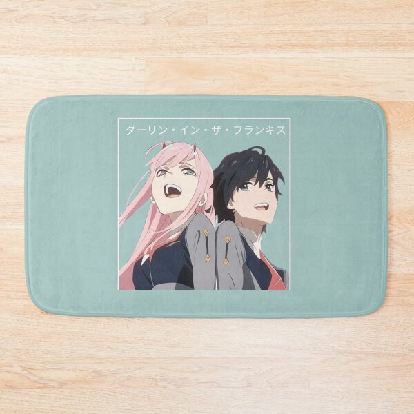 Item preview, Darling in the Franxx - Zero Two and Hiro - Colored - Sakura Scene (BLUE/GREEN) designed and sold by tangelos.