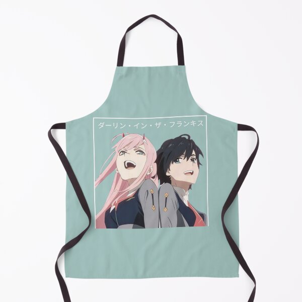 Item preview, Darling in the Franxx - Zero Two and Hiro - Colored - Sakura Scene (BLUE/GREEN) designed and sold by tangelos.