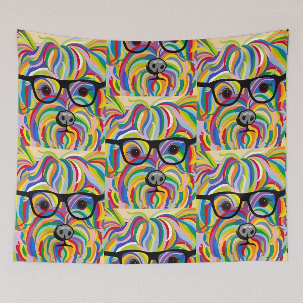 Item preview, Sophisticated Yorkie with his Glasses designed and sold by EloiseArt.