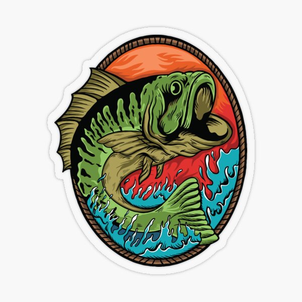 Big Mouth Bass Stickers for Sale