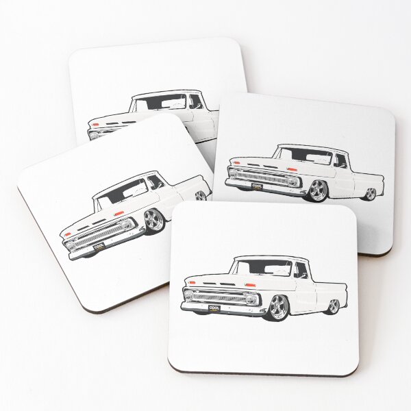 Item preview, White 60s C Truck Lowered designed and sold by CoolRide.