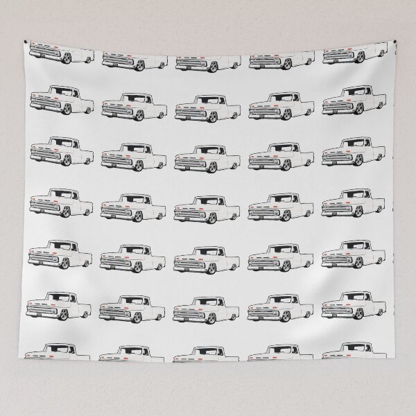 Item preview, White 60s C Truck Lowered designed and sold by CoolRide.
