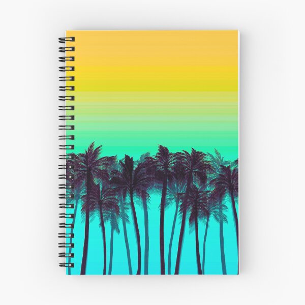 Item preview, BEACH PALMS 1, Colorful Ombre Palm Trees Sunset Yellow Aqua Turquoise By Ebi Emporium designed and sold by EbiEmporium.