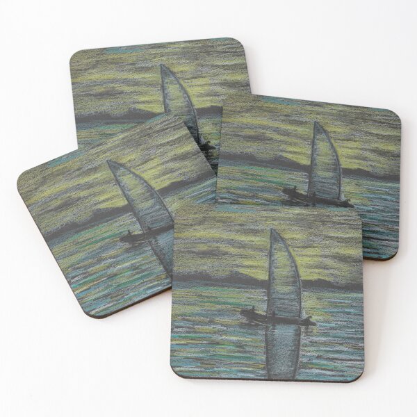 Item preview, Sunset Sailboat  designed and sold by ReneeDixonArt.