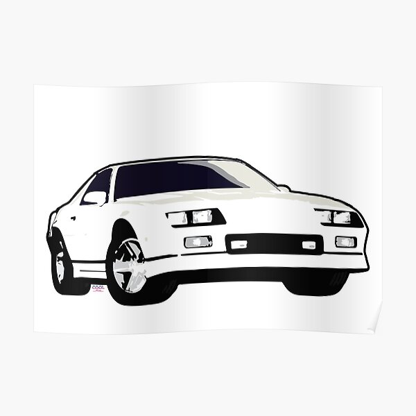 "White 80s CC Sport Car" Poster for Sale by CoolRide Redbubble