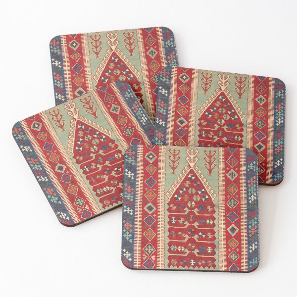 Item preview, Antique Turkish Carpet Kilim Print designed and sold by Vintage Wall Art.