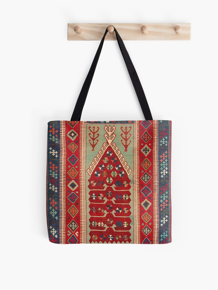 Kilim Design Tote Bag Carpet Style Women Shoulder Bags Turkish 