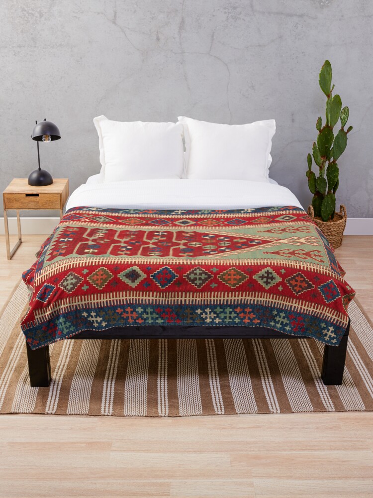 Vintage best sale bed throw