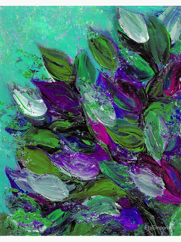 Acrylic Flower Painting on Canvas 8x10, Floral Wall Art, Title: Bright  Summer 