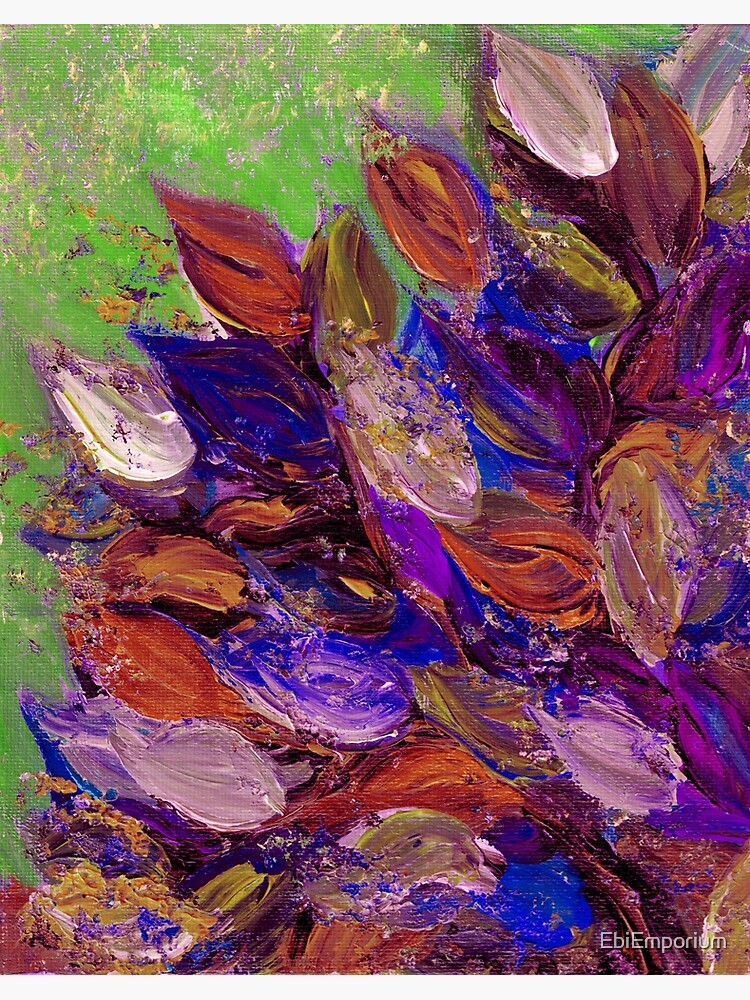 Flowers in Bloom Floral Painting on 8x10 Canvas 1/2 Depth