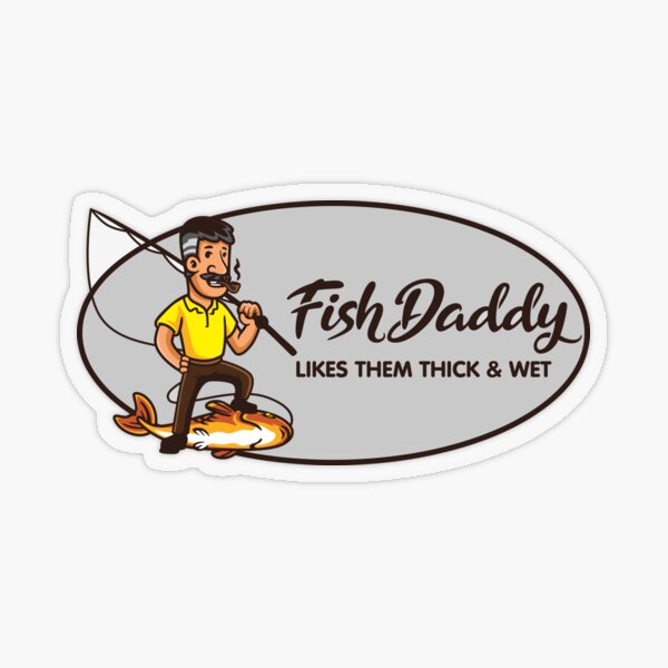 Fishing Daddy / little fishing buddy fisherman son | Sticker